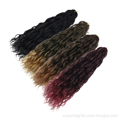 Synthetic Crochet Braids Afro Curls Yaki Kinky Braiding Hair For Extensions Afro Hair Soft Braids Ombre Loose Wave Hair